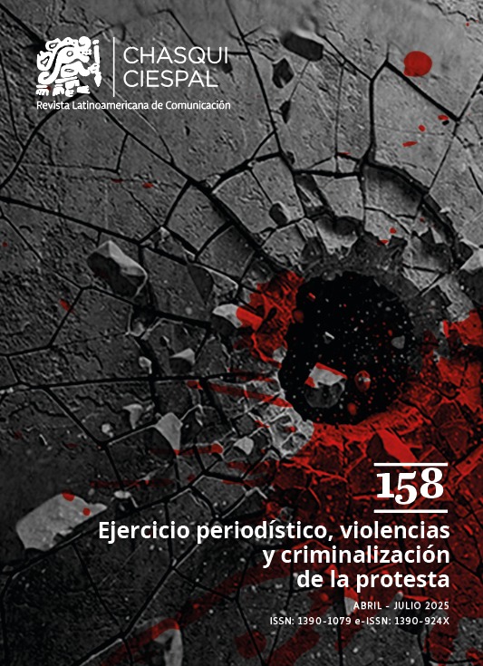 Ver Núm. 158 (2025): Ejercicio periodístico, violencias y criminalización de la protesta